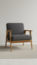 Accent lounge chair in urban graphite